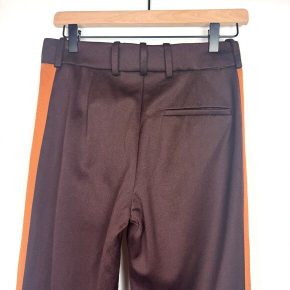 SIES MARJAN Bexley Cropped Striped Wool Twill Straight Leg Pants Size 0 - Picture 6 of 9
